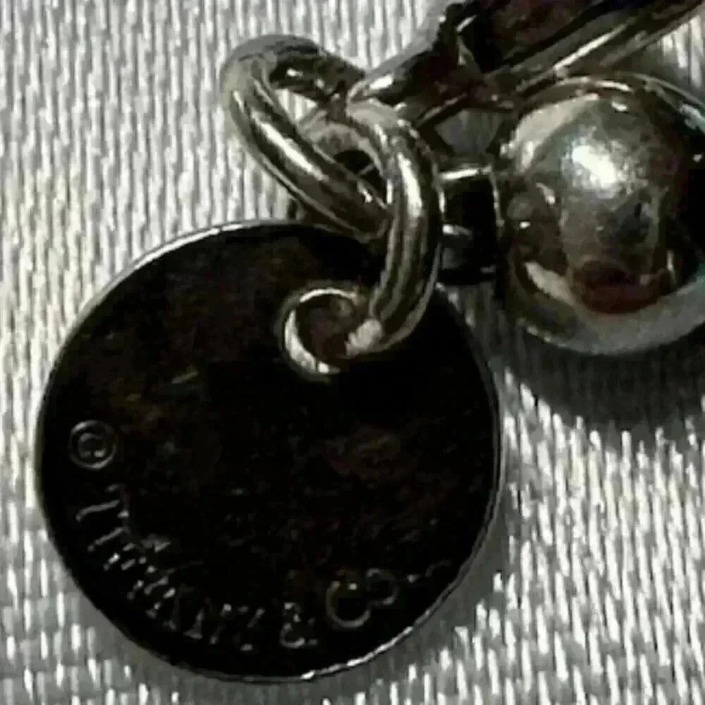 ⛓️‍💥 Tiffany Blue Heart Tag Bead Bracelet + COA - Picture 5 of 12